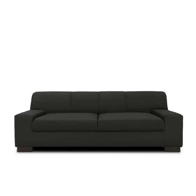 3-sitzer-sofa Norma Schwarz Lederlook