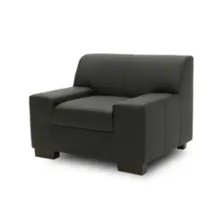 Polstersessel Norma Schwarz Lederlook