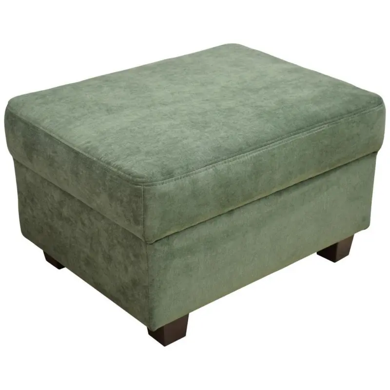 Polsterhocker Norma Gr&uuml;n Mikrofaser H: 41 Cm