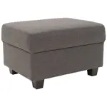 Möbelix Polsterhocker Norma Braun/ Schwarz Webstoff H: 41 Cm