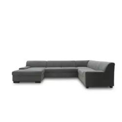 Wohnlandschaft Norma Mit Schlaffunktion Dunkelgrau