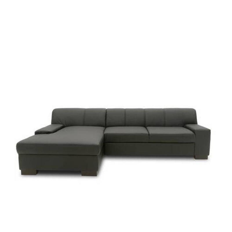 Ecksofa Norma Schwarz Lederlook