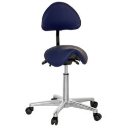 Bürohocker Top Work 20 Lederlook Blau Bis 110kg