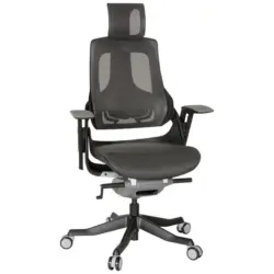 Drehstuhl Spektre Black höhenverstellbar Grau/Schwarz