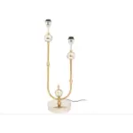 Möbelix Tischlampe Cosima Silber-/goldfarben