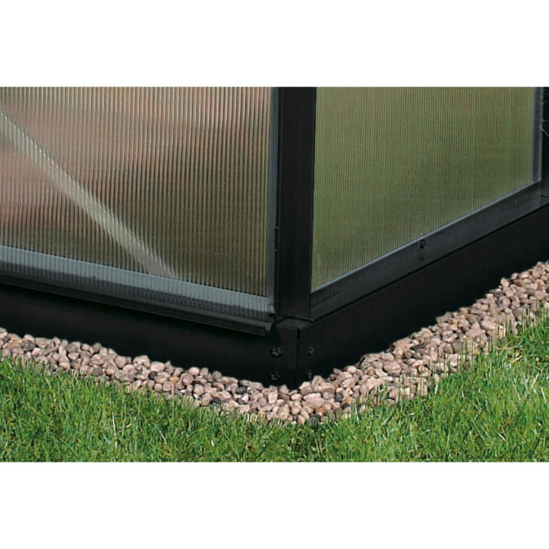 Stahlfundament Fürs Gewächshaus Schwarz, H: 6 Cm