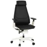 Möbelix Drehstuhl Genidia Pro White Echtleder Schwarz Bis 120kg