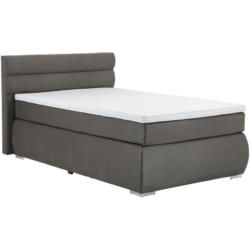 Boxspringbett mit Topper 120x200 cm Gala Anthrazit