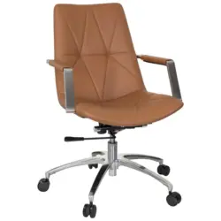 Drehstuhl Saranto Ii Lederlook Braun Bis 110kg