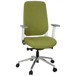 Drehstuhl Chiaro T4 White Armstützen Grün/weiß Bis 110kg