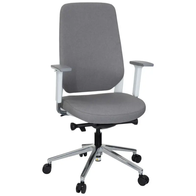 Drehstuhl Chiaro T4 White Armstützen Grau/weiß Bis 110kg