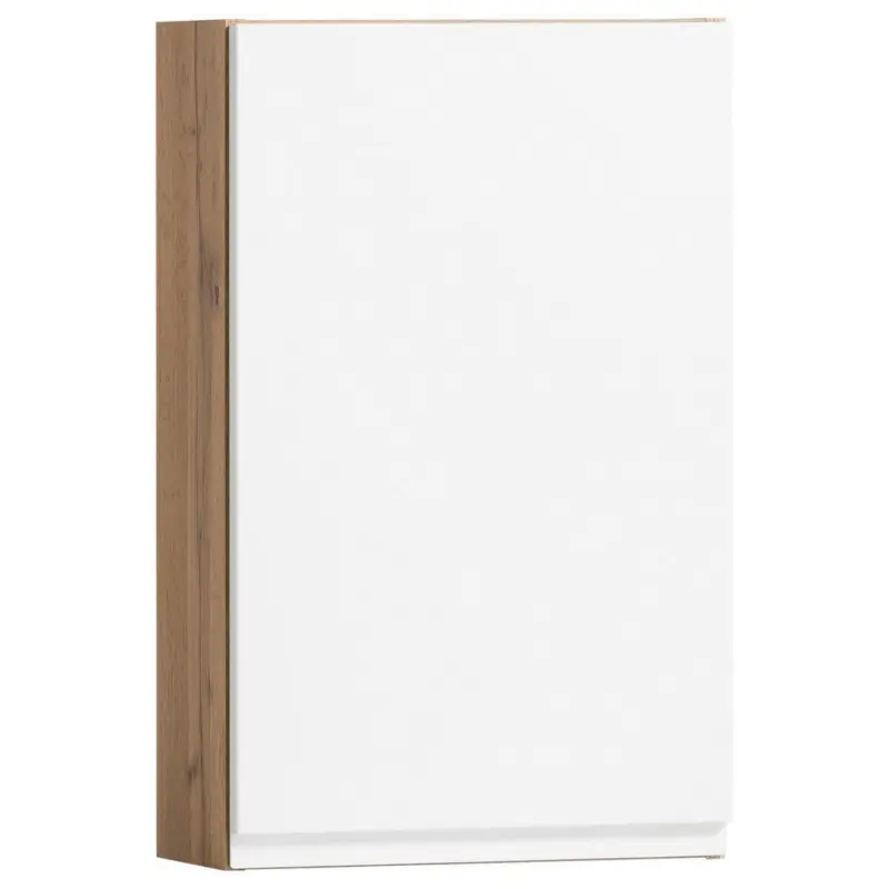 Hängeschrank Varese B: 40 Cm Weiß/wotaneiche Dekor