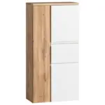 Möbelix Midischrank Varese B: 65 Cm Weiß/wotaneiche Dekor