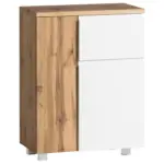 Möbelix Hängeschrank Varese Bxh: 65 79cm Weiß/wotaneiche Dekor