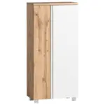 Möbelix Midischrank Varese B: 65 Cm Weiß/wotaneiche Dekor