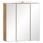 Möbelix Spiegelschrank Varese Mit Led 3-Türig Bht: 60x642x20 Cm