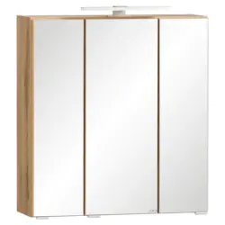 Spiegelschrank Varese mit Led 3-Türig BxHxT: 60x642x20 cm