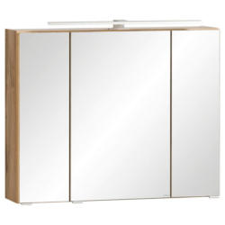 Spiegelschrank Varese B: 80 cm Wotaneiche Dekor