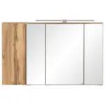 M&ouml;belix Spiegelschrank Varese B: 105cm Wotaneiche Dekor