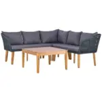 Möbelix Loungegarnitur Trendy Aus Holz/metall Mit Kissen