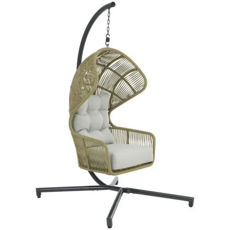H&auml;ngesessel mit Gestell Paris Mit Sitz- und R&uuml;ckenkissen