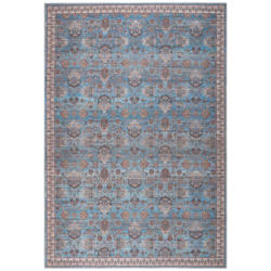 Webteppich Blau/gold Una 160x230 Cm Mischgewebe