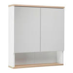 Möbelix Spiegelschrank Yasmin 2-Türig BxHxT: 60x65x14 cm, Offenes Fach