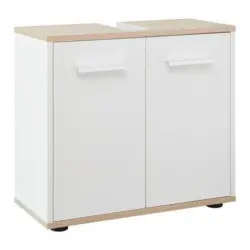 Waschbeckenunterschrank Yasmin B: 60cm Weiß