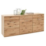 Möbelix Sideboard Santori Eiche teilmassiv