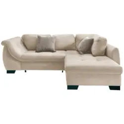 Ecksofa mit Schlaffunktion Flora Beige Kord