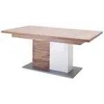 Möbelix Esstisch Ausziehbar Luzern 180-230x100cm Weiß/Eiche Dekor
