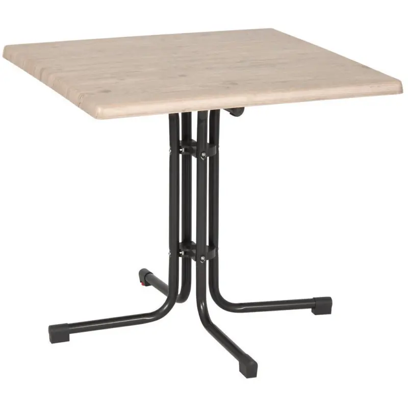 Gartentisch Klappbar Acamp Metall/holzwerkstoff L: 80 Cm