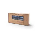 Möbelix Sideboard teilmassiv 184 cm Portland Eichefarben