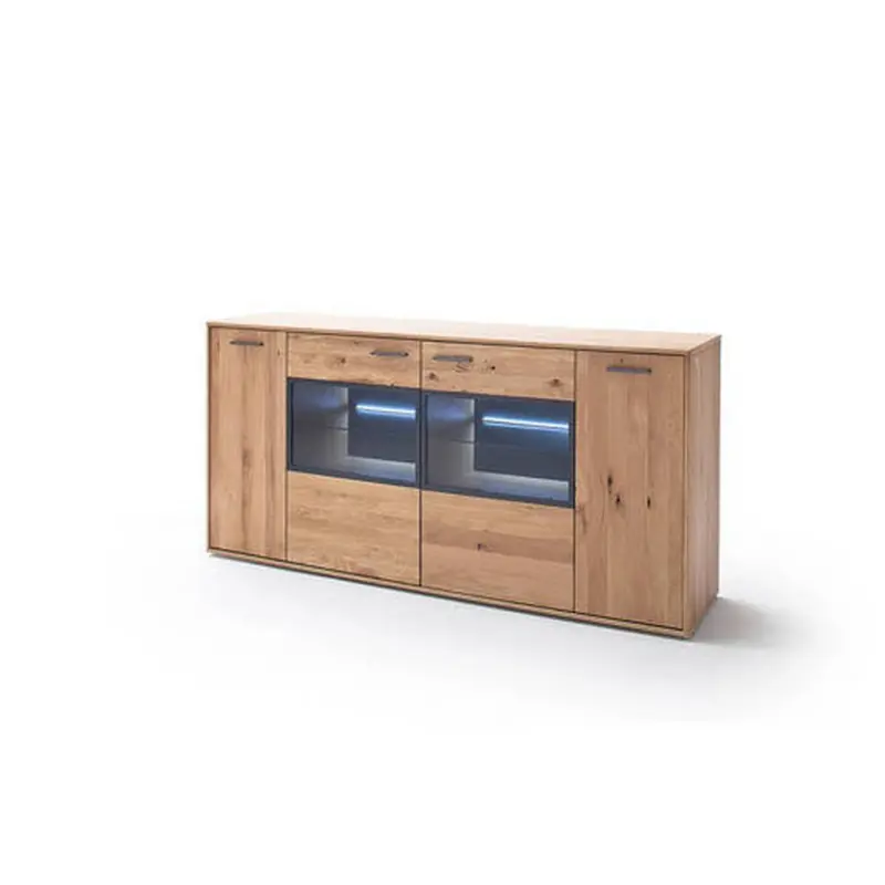 Sideboard teilmassiv 184 cm Portland Eichefarben