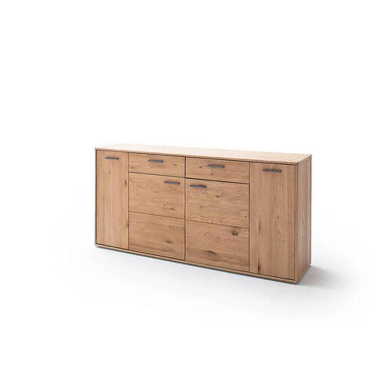 Sideboard teilmassiv B: 184 cm Portland Eichefarben