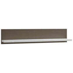 Wandboard Trento B: 124 cm Grau/Weiß