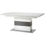 M&ouml;belix Esstisch Ausziehbar Trento 180-280x100 cm Grau/Wei&szlig;