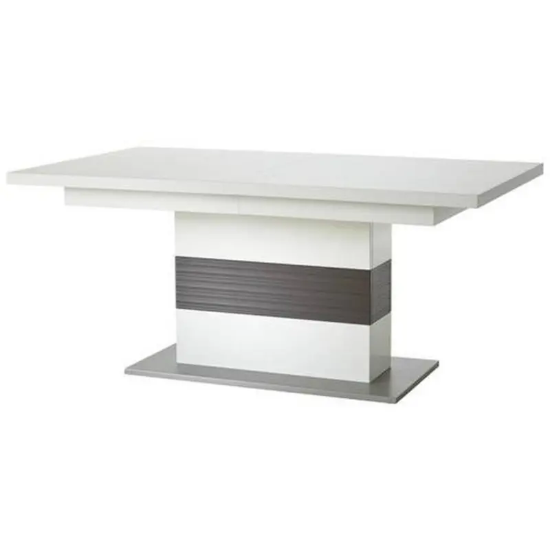 Esstisch Ausziehbar Trento 180-280x100 cm Grau/Weiß