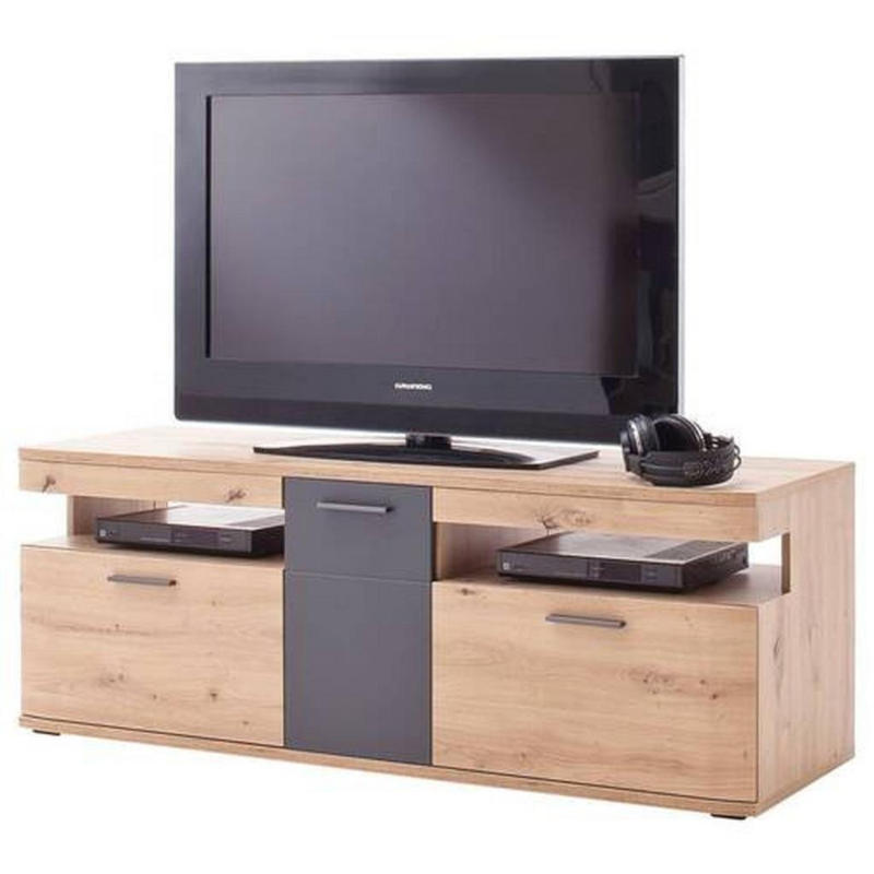 TV-Element Cortona B: 150 cm Anthrazit/Eiche Dekor