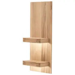 Wandregal Salvador B: 50 cm Eichefarben 2 Fächer