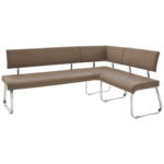 Möbelix Eckbank Cappuccino Lederlook Arco 200x150 cm