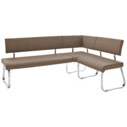 Eckbank Cappuccino Lederlook Arco 200x150 Cm