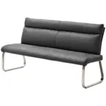 Möbelix Sitzbank mit Lehne Grau Rabea 180x98 cm