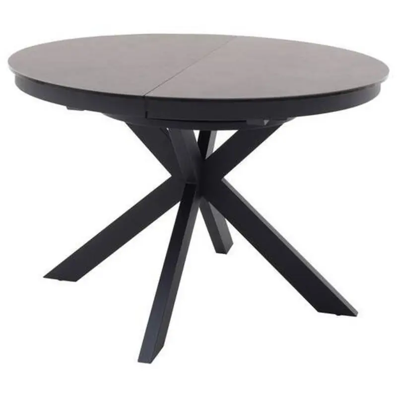 Esstisch Ausziehbar Winnipeg 120-160x120 cm Anthrazit