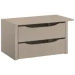 Möbelix Schubkasteneinsatz Miami B: 66 cm, Grau, Mit 2 Laden