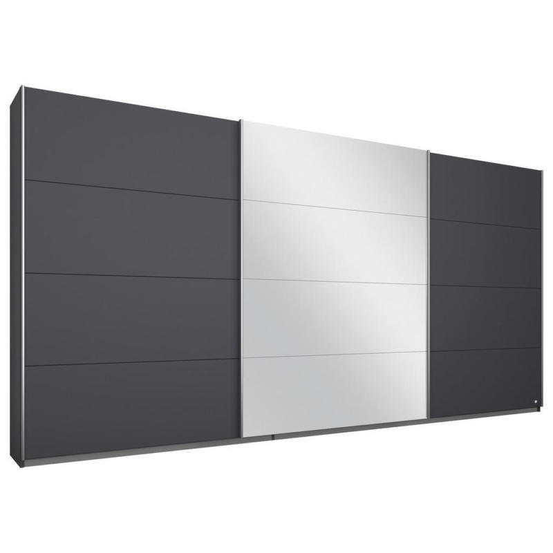 Schwebetürenschrank M. Spiegel B: 361 Cm Miami, Grau Metallic