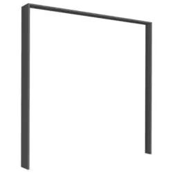 Passepartout-Rahmen Miami Grau Metallic für B: 203 cm