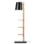 Möbelix Stehlampe Holz Cambridge Dimmbar Schwarz/braun