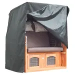 Möbelix Schutzhülle für Strandkorb 128x95x165 cm Dunkelgrau