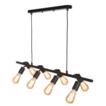 Möbelix Hängeleuchte Miami H: 28-175cm 8-Flammig höhenverstellbar
